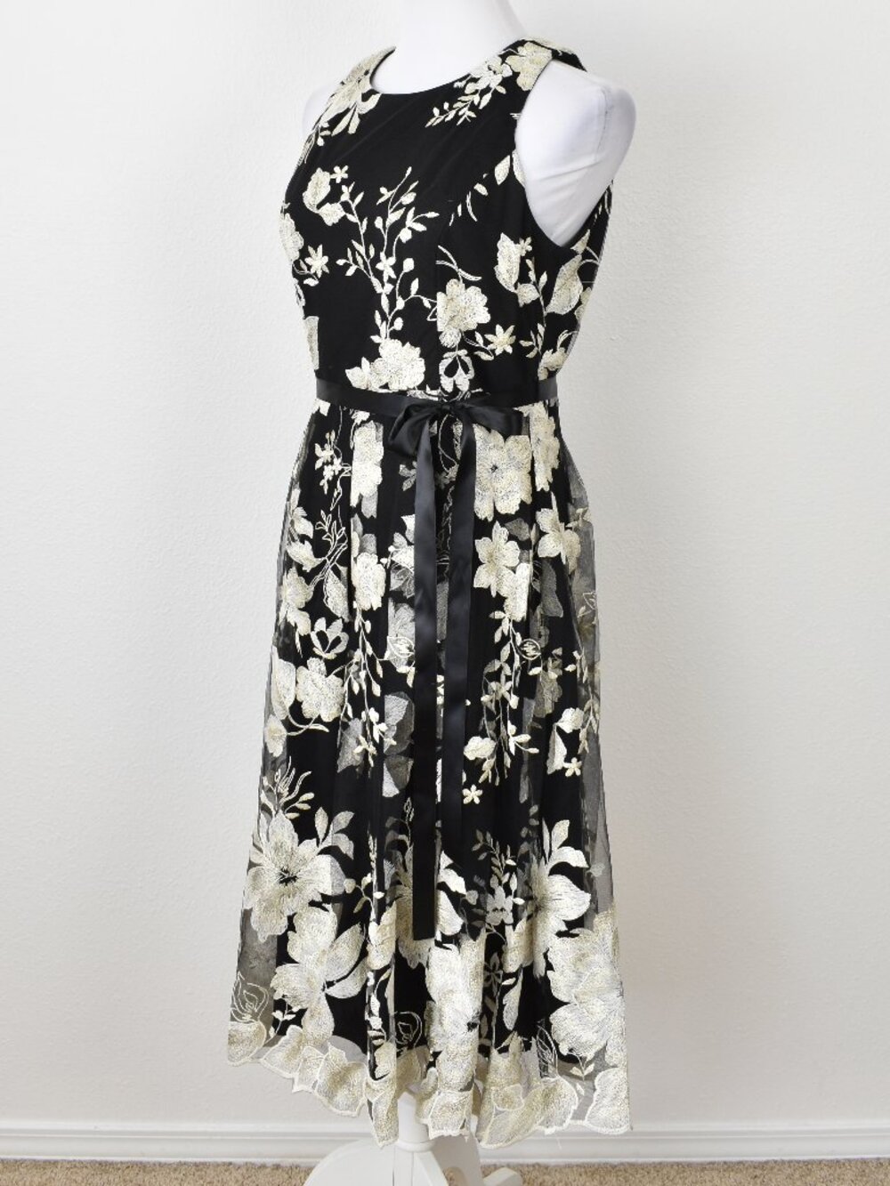 Alex Evenings Floral Embroidered Formal Midi Dress - 8p - Picture 2 of 12